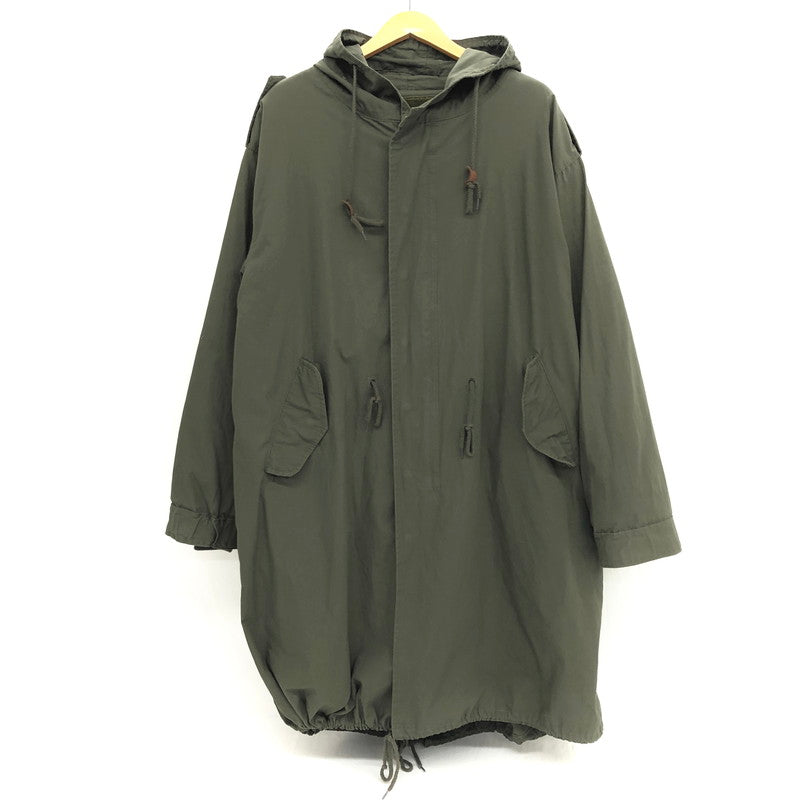 【現状渡し品】【メンズ】 HOUSTON ヒューストン モッズコート 6043-87-1 ボアライナー付き ミリタリー ジャケット アウター アメカジ系 145-250729-rs-05-fur サイズ：M カラー：カーキ 万代Net店