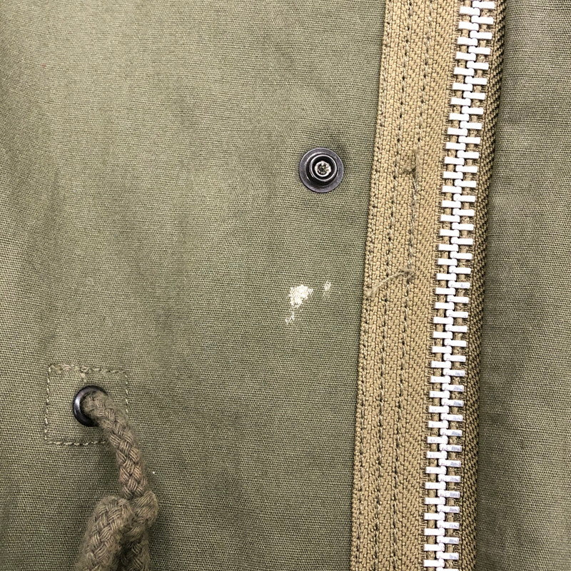 【現状渡し品】【メンズ】 HOUSTON ヒューストン モッズコート 6043-87-1 ボアライナー付き ミリタリー ジャケット アウター アメカジ系 145-250729-rs-05-fur サイズ：M カラー：カーキ 万代Net店