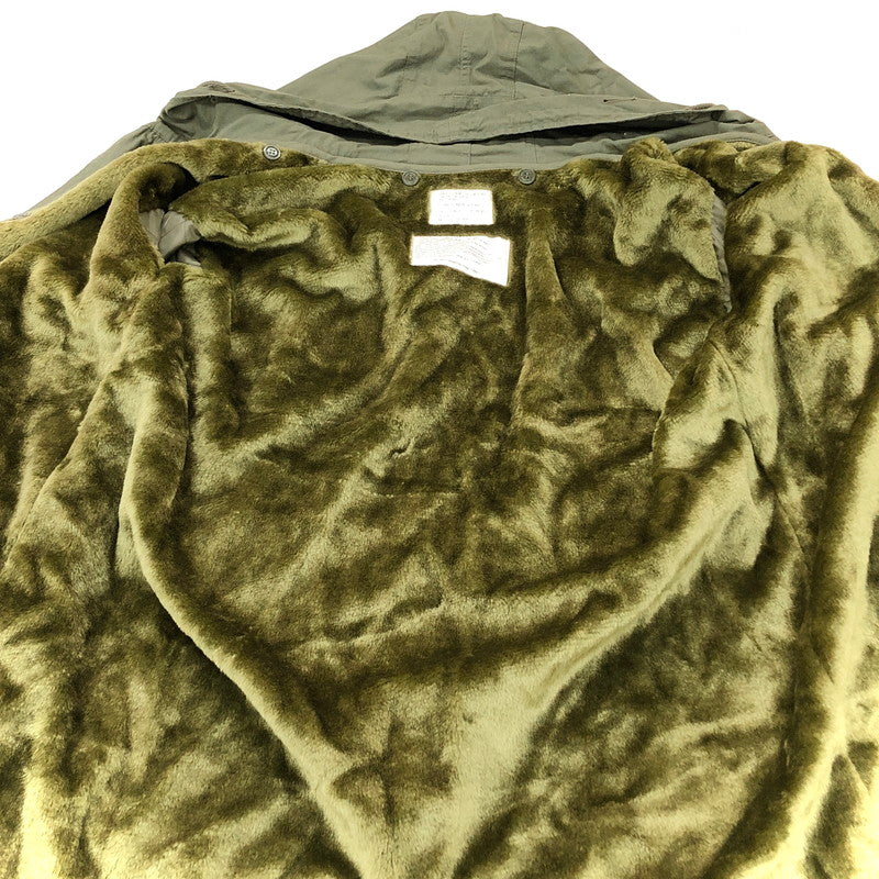 【現状渡し品】【メンズ】 HOUSTON ヒューストン モッズコート 6043-87-1 ボアライナー付き ミリタリー ジャケット アウター アメカジ系 145-250729-rs-05-fur サイズ：M カラー：カーキ 万代Net店