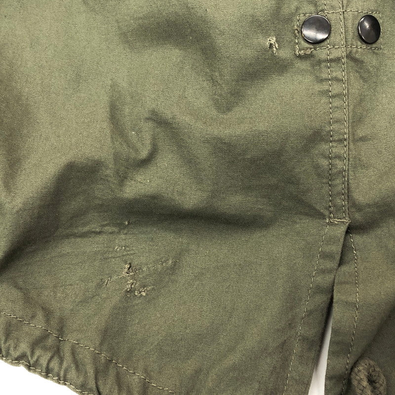 【現状渡し品】【メンズ】 HOUSTON ヒューストン モッズコート 6043-87-1 ボアライナー付き ミリタリー ジャケット アウター アメカジ系 145-250729-rs-05-fur サイズ：M カラー：カーキ 万代Net店