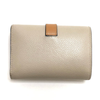 【中古品】【レディース】 LOEWE ロエベ SMALL VERTICAL WALLET "LIGHT OAT" C660S86X01 三つ折り財布 コンパクトウォレット 181-260416-rs-02-fur カラー：ライトオート/ハニー 万代Net店