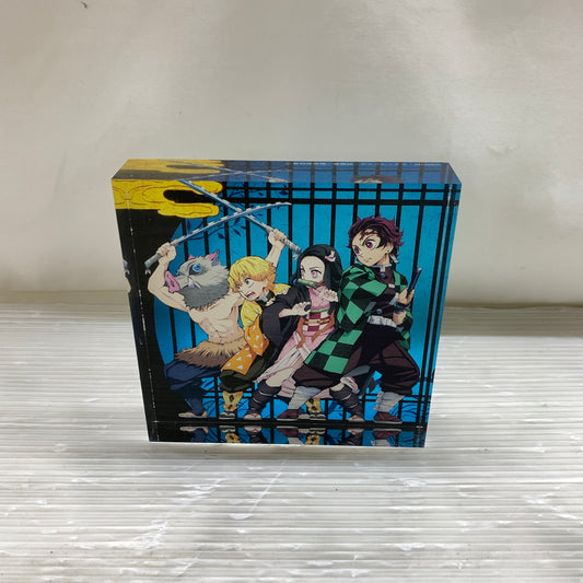 【中古品】 鬼滅の刃　アクリルブロック 竈門炭治郎 禰豆子 我妻善逸 嘴平伊之助 051-260716-YT-05-min 万代Net店