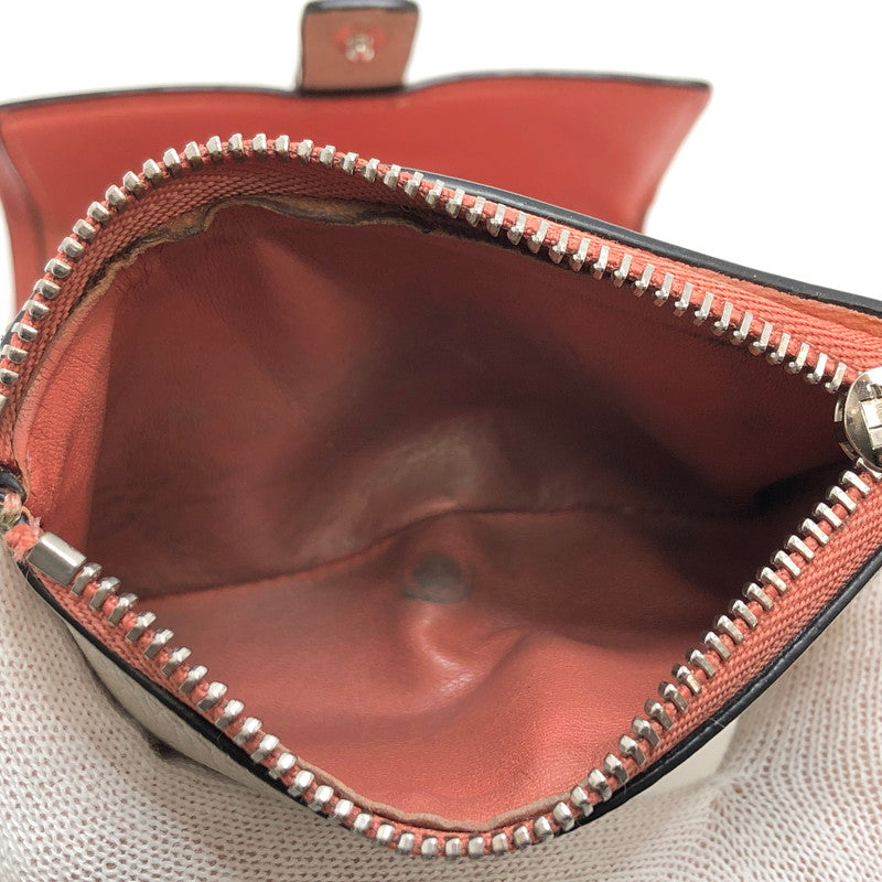 【中古品】【レディース】 LOEWE ロエベ SMALL VERTICAL WALLET "LIGHT OAT" C660S86X01 三つ折り財布 コンパクトウォレット 181-260416-rs-02-fur カラー：ライトオート/ハニー 万代Net店