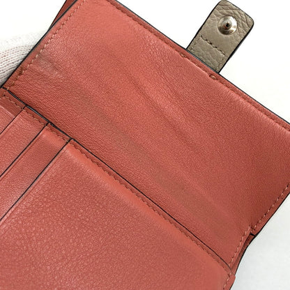 【中古品】【レディース】 LOEWE ロエベ SMALL VERTICAL WALLET "LIGHT OAT" C660S86X01 三つ折り財布 コンパクトウォレット 181-260416-rs-02-fur カラー：ライトオート/ハニー 万代Net店