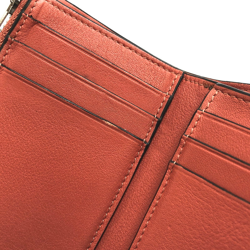【中古品】【レディース】 LOEWE ロエベ SMALL VERTICAL WALLET "LIGHT OAT" C660S86X01 三つ折り財布 コンパクトウォレット 181-260416-rs-02-fur カラー：ライトオート/ハニー 万代Net店