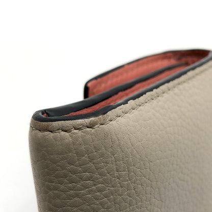 【中古品】【レディース】 LOEWE ロエベ SMALL VERTICAL WALLET "LIGHT OAT" C660S86X01 三つ折り財布 コンパクトウォレット 181-260416-rs-02-fur カラー：ライトオート/ハニー 万代Net店