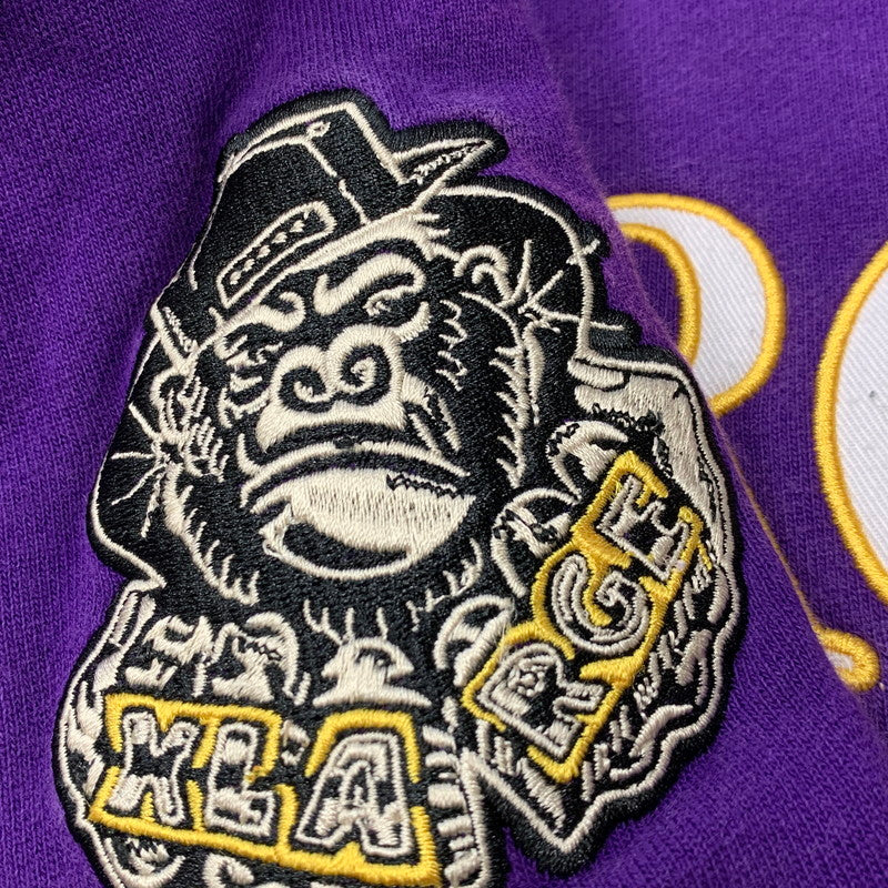 【現状渡し品】【メンズ】 XLARGE エクストララージ 101224012014 XL RECORDS HALF ZIP PULLOVER SWEAT レコーズ ハーフ ジップ プルオーバー スウェット トップス 142-260812-kh-07-izu サイズ：XL カラー：パープル 万代Net店