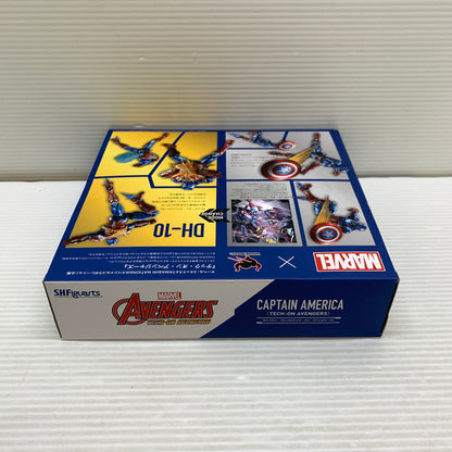 【中古品】 S.H.F キャプテン・アメリカ (テック・オン アベンジャーズ) フィギュア 箱あり 055-260716-YT-08-min 万代Net店
