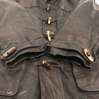 【ジャンク品】【メンズ】 REDSKINS JACKET TYPE B32 レザーコート ミリタリージャケット アウター ヴィンテージ系 146-260122-rs-05-fur サイズ：XL カラー：ブラウン 万代Net店