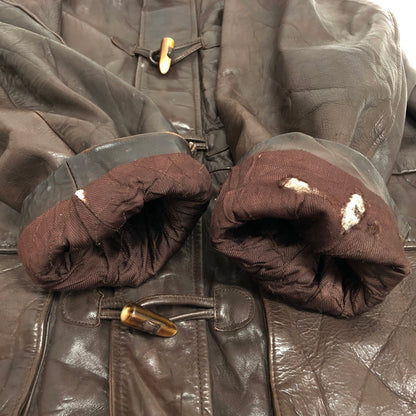 【ジャンク品】【メンズ】 REDSKINS JACKET TYPE B32 レザーコート ミリタリージャケット アウター ヴィンテージ系 146-260122-rs-05-fur サイズ：XL カラー：ブラウン 万代Net店