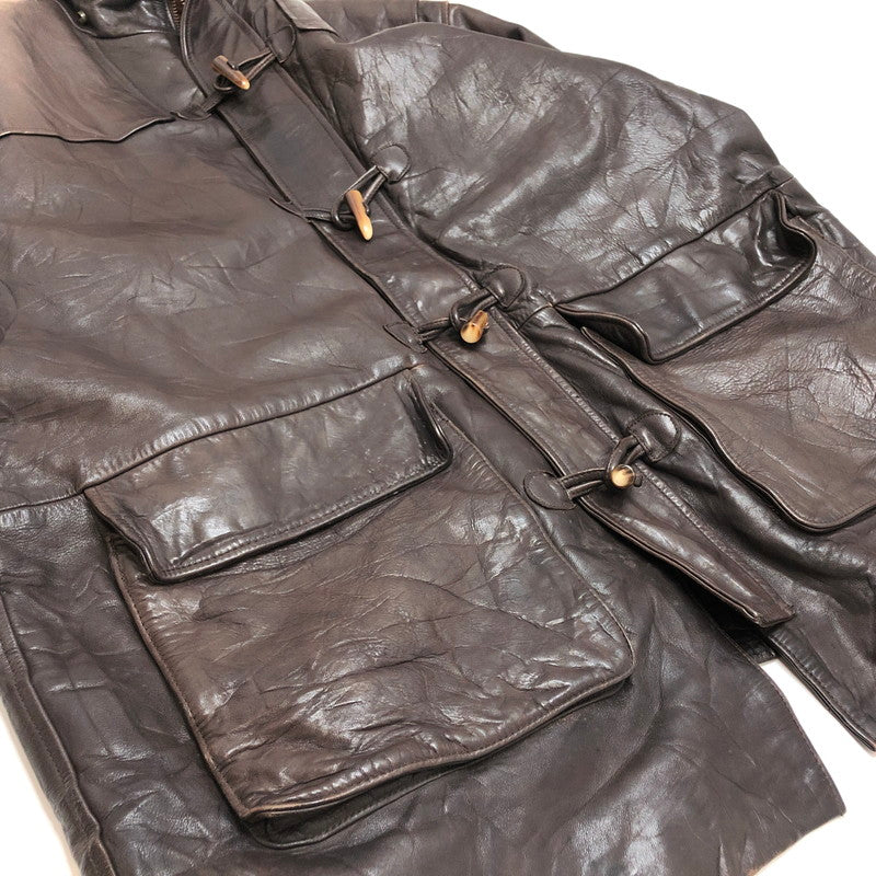 【ジャンク品】【メンズ】 REDSKINS JACKET TYPE B32 レザーコート ミリタリージャケット アウター ヴィンテージ系 146-260122-rs-05-fur サイズ：XL カラー：ブラウン 万代Net店