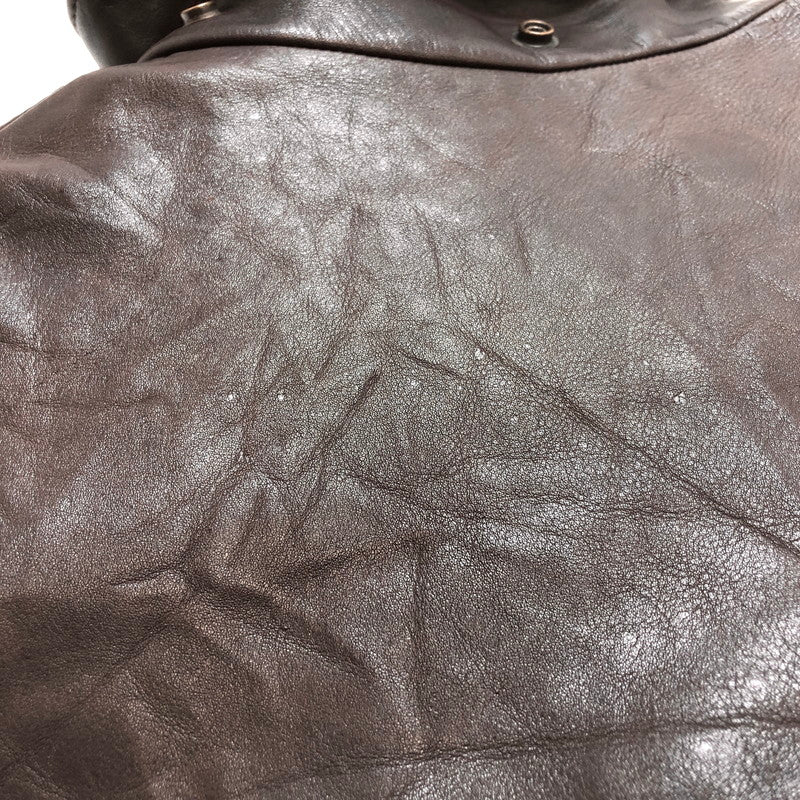 【ジャンク品】【メンズ】 REDSKINS JACKET TYPE B32 レザーコート ミリタリージャケット アウター ヴィンテージ系 146-260122-rs-05-fur サイズ：XL カラー：ブラウン 万代Net店