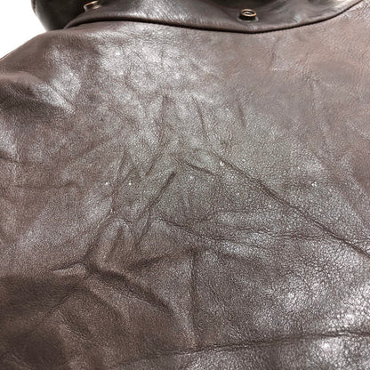 【ジャンク品】【メンズ】 REDSKINS JACKET TYPE B32 レザーコート ミリタリージャケット アウター ヴィンテージ系 146-260122-rs-05-fur サイズ：XL カラー：ブラウン 万代Net店