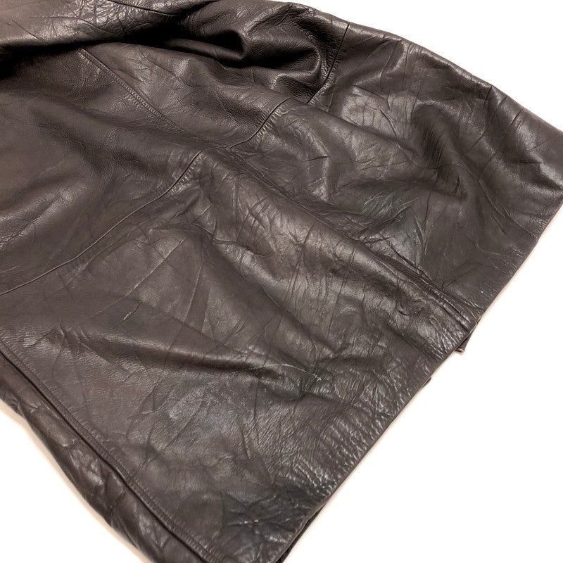 【ジャンク品】【メンズ】 REDSKINS JACKET TYPE B32 レザーコート ミリタリージャケット アウター ヴィンテージ系 146-260122-rs-05-fur サイズ：XL カラー：ブラウン 万代Net店