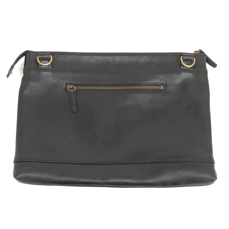 【現状渡し品】【メンズ/レディース】 DOCHE ドーチェ CLUTCH BAG CLB-6741 クラッチバッグ レザー フラット 鞄 188-250421-rs-03-fur カラー：ブラック 万代Net店