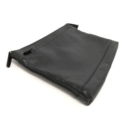 【現状渡し品】【メンズ/レディース】 DOCHE ドーチェ CLUTCH BAG CLB-6741 クラッチバッグ レザー フラット 鞄 188-250421-rs-03-fur カラー：ブラック 万代Net店