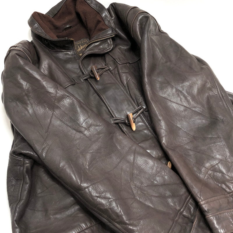 【ジャンク品】【メンズ】 REDSKINS JACKET TYPE B32 レザーコート ミリタリージャケット アウター ヴィンテージ系 146-260122-rs-05-fur サイズ：XL カラー：ブラウン 万代Net店