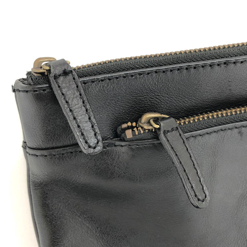 【現状渡し品】【メンズ/レディース】 DOCHE ドーチェ CLUTCH BAG CLB-6741 クラッチバッグ レザー フラット 鞄 188-250421-rs-03-fur カラー：ブラック 万代Net店