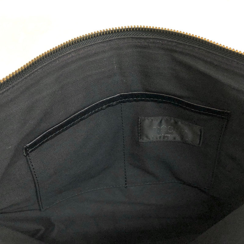 【現状渡し品】【メンズ/レディース】 DOCHE ドーチェ CLUTCH BAG CLB-6741 クラッチバッグ レザー フラット 鞄 188-250421-rs-03-fur カラー：ブラック 万代Net店