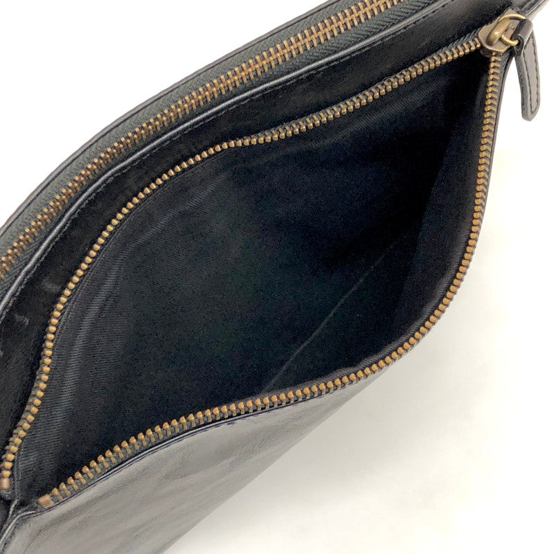 【現状渡し品】【メンズ/レディース】 DOCHE ドーチェ CLUTCH BAG CLB-6741 クラッチバッグ レザー フラット 鞄 188-250421-rs-03-fur カラー：ブラック 万代Net店