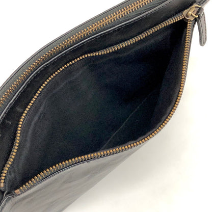 【現状渡し品】【メンズ/レディース】 DOCHE ドーチェ CLUTCH BAG CLB-6741 クラッチバッグ レザー フラット 鞄 188-250421-rs-03-fur カラー：ブラック 万代Net店