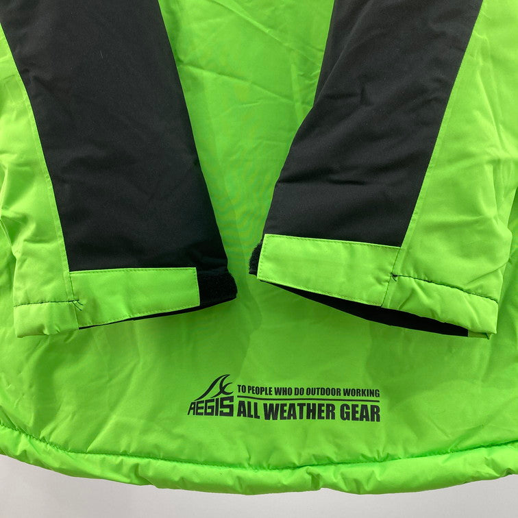 【中古品】【メンズ】 WORKMAN AEGIS 防水防寒スーツ 上下セット 144-260419-WA-01-iwa サイズ：3L カラー：ブラック グリーン 万代Net店