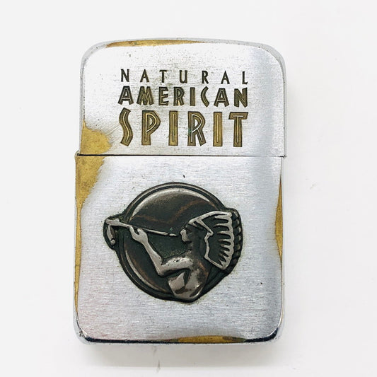 【現状渡し品】【メンズ/レディース】 ZIPPO ジッポ 1941 REPLICA NATURAL AMERICAN SPIRIT 1941 レプリカ ナチュラル アメリカン スピリット メタル貼り USED加工 03年製 ライター 206-241210-hn-02-fur カラー：シルバー 万代Net店