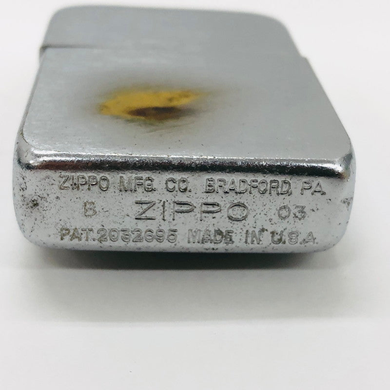 【現状渡し品】【メンズ/レディース】 ZIPPO ジッポ 1941 REPLICA NATURAL AMERICAN SPIRIT 1941 レプリカ ナチュラル アメリカン スピリット メタル貼り USED加工 03年製 ライター 206-241210-hn-02-fur カラー：シルバー 万代Net店