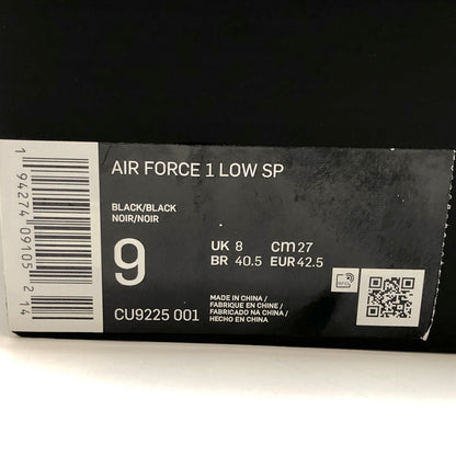 【現状渡し品】【メンズ】 NIKE × SUPREME ナイキ シュプリーム AIR FORCE 1 LOW CU9225-001 エアフォース ロー スニーカー シューズ 靴 160-260925-rs-04-fur サイズ：27.0cm US9 カラー：ブラック 万代Net店