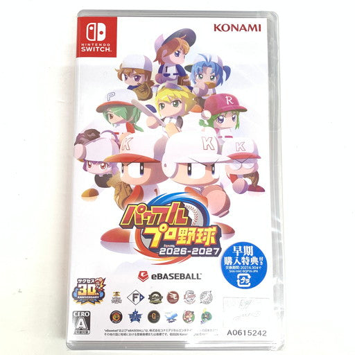 【未使用品】 早期購入特典付き パワフルプロ野球2026-2027 -Switch 029-260613-mo-01-fur 万代Net店
