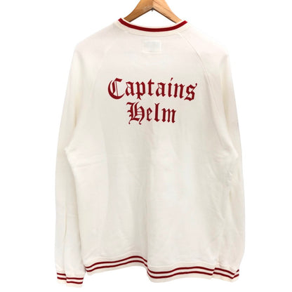 【中古品】【メンズ】 CAPTAINS HELM キャプテンズヘルム LINE-RIB CREW SWEAT スウェット トレーナー 長袖 トップス 142-251107-rs-03-fur サイズ：L カラー：ホワイト/レッド 万代Net店