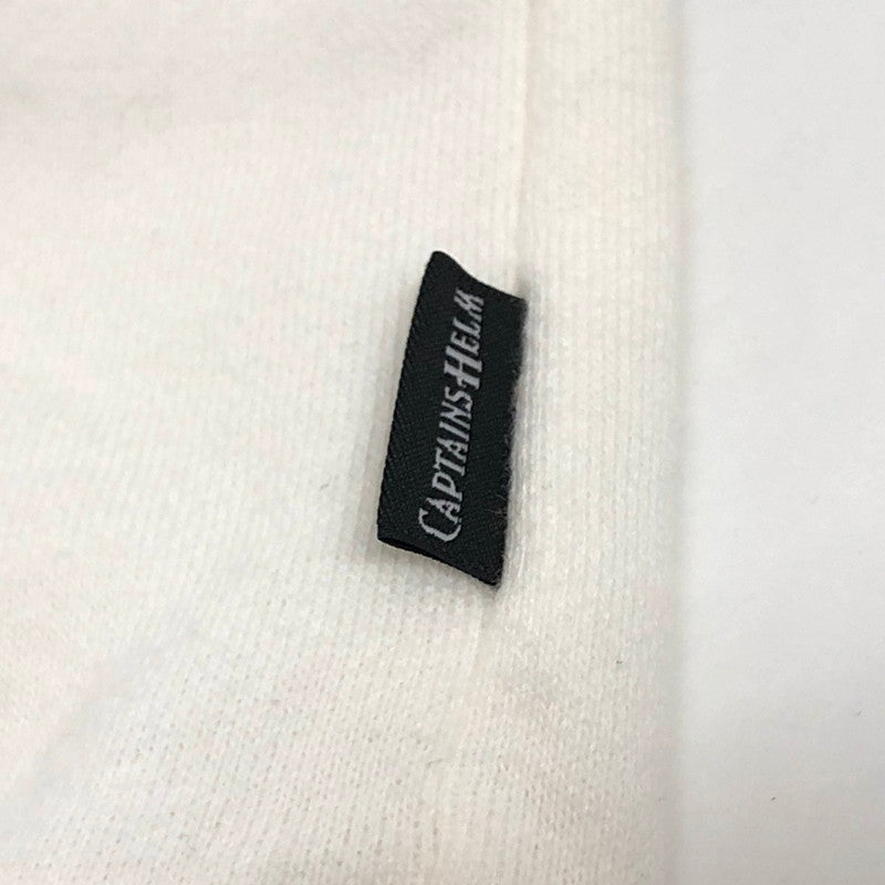 【中古品】【メンズ】 CAPTAINS HELM キャプテンズヘルム LINE-RIB CREW SWEAT スウェット トレーナー 長袖 トップス 142-251107-rs-03-fur サイズ：L カラー：ホワイト/レッド 万代Net店
