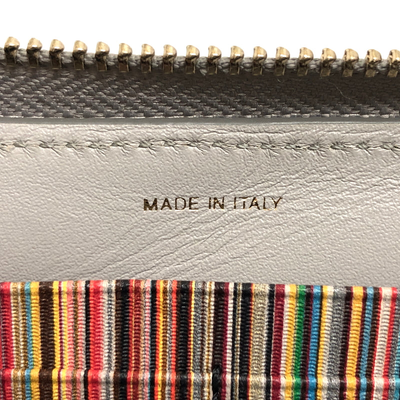 【中古品】【メンズ/レディース】 PAUL SMITH ポール・スミス BMULTI M1A4778 ラウンドファスナー ロングウォレット 長財布 200-260925-rs-03-fur カラー：グレー 万代Net店