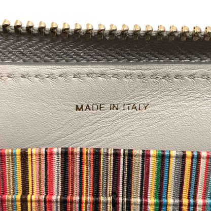 【中古品】【メンズ/レディース】 PAUL SMITH ポール・スミス BMULTI M1A4778 ラウンドファスナー ロングウォレット 長財布 200-260925-rs-03-fur カラー：グレー 万代Net店