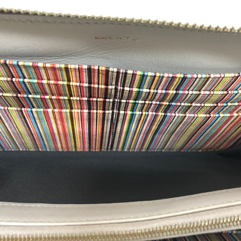 【中古品】【メンズ/レディース】 PAUL SMITH ポール・スミス BMULTI M1A4778 ラウンドファスナー ロングウォレット 長財布 200-260925-rs-03-fur カラー：グレー 万代Net店