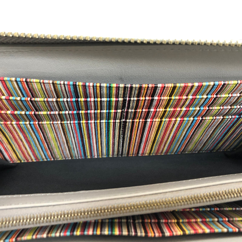 【中古品】【メンズ/レディース】 PAUL SMITH ポール・スミス BMULTI M1A4778 ラウンドファスナー ロングウォレット 長財布 200-260925-rs-03-fur カラー：グレー 万代Net店