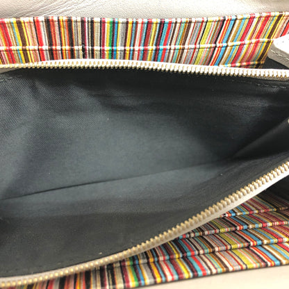 【中古品】【メンズ/レディース】 PAUL SMITH ポール・スミス BMULTI M1A4778 ラウンドファスナー ロングウォレット 長財布 200-260925-rs-03-fur カラー：グレー 万代Net店