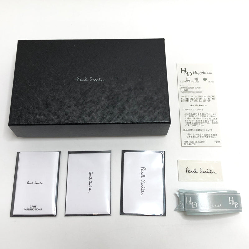 【中古品】【メンズ/レディース】 PAUL SMITH ポール・スミス BMULTI M1A4778 ラウンドファスナー ロングウォレット 長財布 200-260925-rs-03-fur カラー：グレー 万代Net店