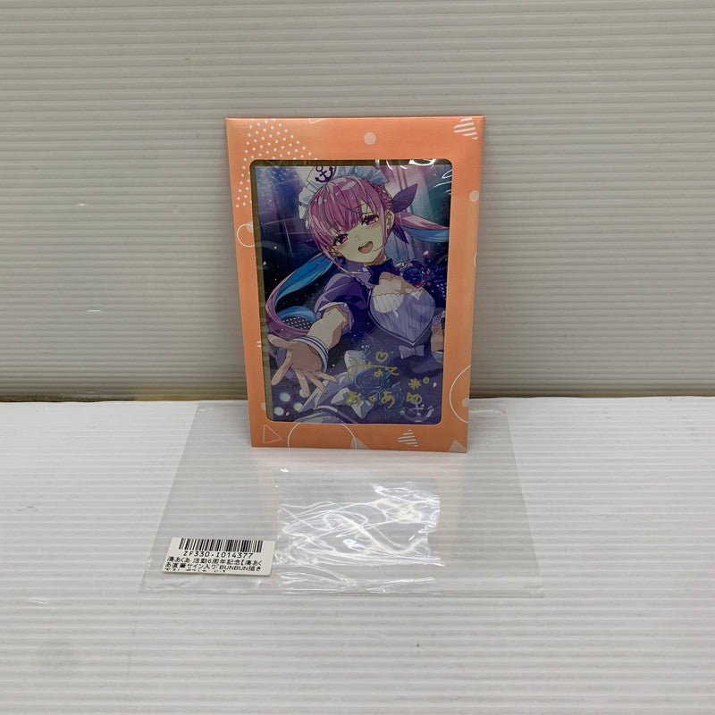 【中古品】 ホロライブ 湊あくあ 活動6周年記念 直筆サイン入りポストカード グッズ VTuber 053-260202-AS-1-min 万代Net店