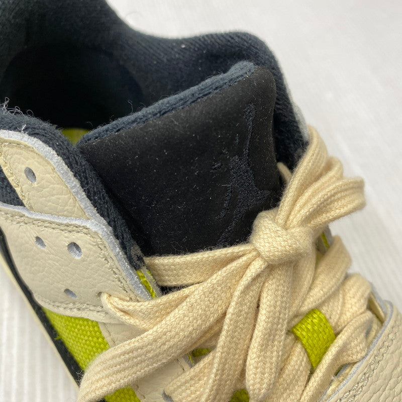 【中古美品】【メンズ】 NIKE ナイキ × TRAVIS SCOTT トラヴィス スコット FZ8117-102 JORDAN JUMPMAN JACK TR CJ1 T-REXX ジャンプマン ジャック スニーカー 靴 160-261011-kh-11-izu サイズ：27.5 カラー：MUSLIN/BLACK-BRIGHT CACTUS 万代Net店