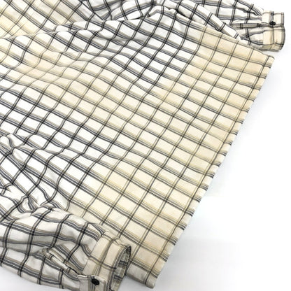 【現状渡し品】【メンズ/レディース】 Supreme シュプリーム × Dickies PLAID HOODED ZIP UP SHIRT FW23S30 チェック パーカー フーディジャケット アウター 149-251107-rs-04-fur サイズ：M カラー：ブラック/ホワイト系 万代Net店