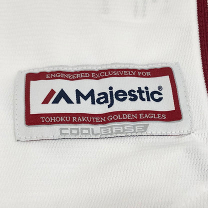 【中古品】【メンズ/レディース】 Majestic 楽天イーグルス 応援 ユニフォーム 11 KISHI 半袖 トップス 147-251107-rs-05-fur サイズ：M カラー：ホワイト 万代Net店