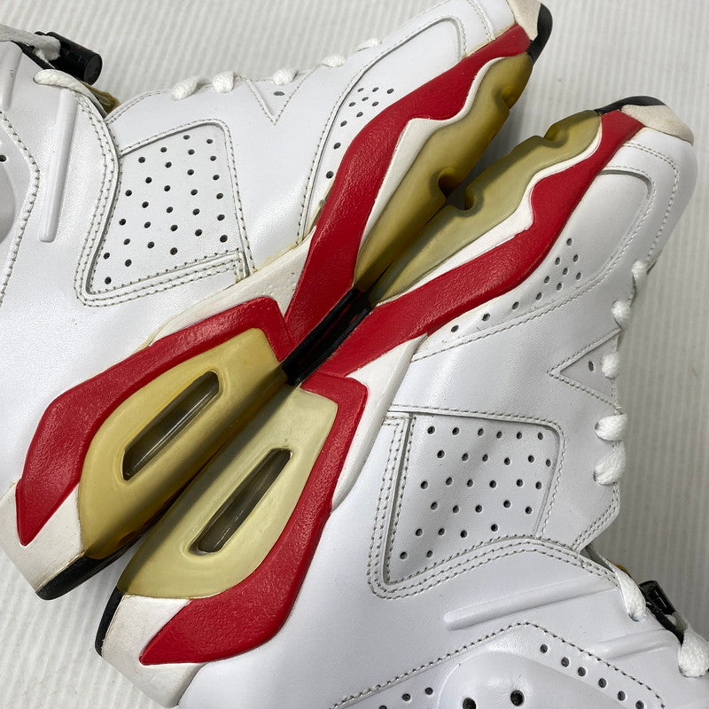 【中古品】【メンズ】 NIKE ナイキ 384664-103 AIR JORDAN 6 RETRO エア ジョーダン 6 レトロ スニーカー 靴 160-261011-kh-12-izu サイズ：27 カラー：WHITE/INFRARED 万代Net店