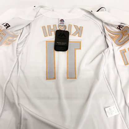 【中古品】【メンズ/レディース】 Majestic 楽天イーグルス 応援 ユニフォーム 11 KISHI 半袖 トップス 147-251107-rs-05-fur サイズ：M カラー：ホワイト 万代Net店
