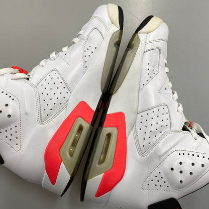 【中古品】【メンズ】 NIKE ナイキ 384664-123 AIR JORDAN 6 RETRO (2014) エア ジョーダン 6 レトロ スニーカー 靴 160-261011-kh-13-izu サイズ：27.5 カラー：WHITE/INFRARED-BLACK 万代Net店