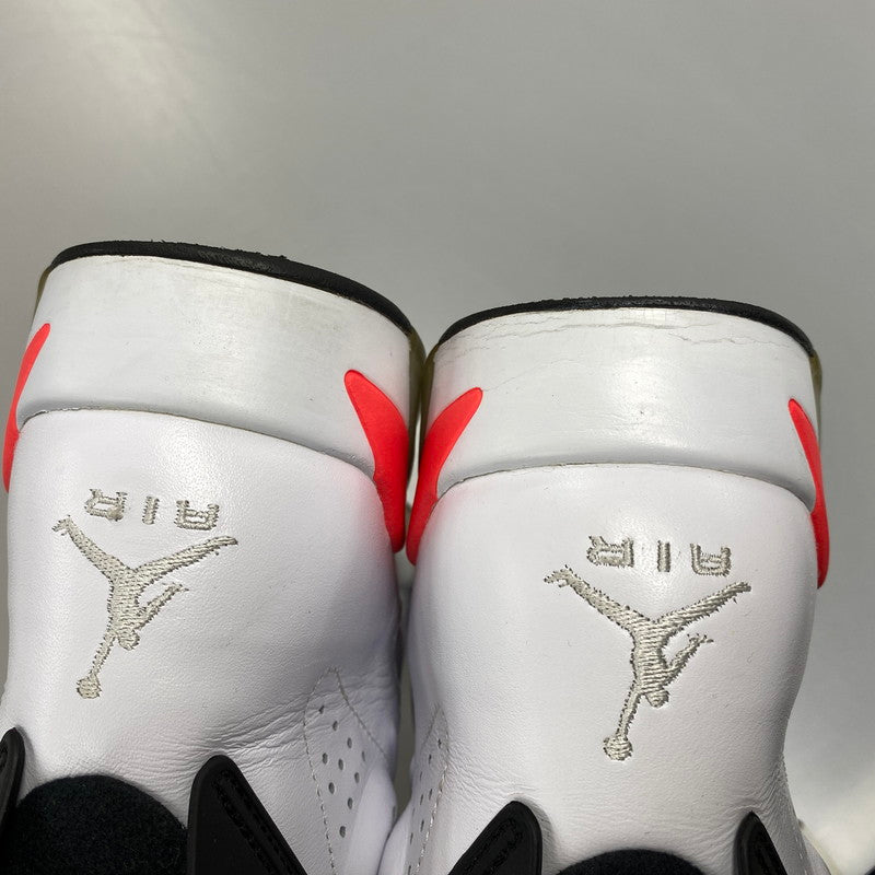 【中古品】【メンズ】 NIKE ナイキ 384664-123 AIR JORDAN 6 RETRO (2014) エア ジョーダン 6 レトロ スニーカー 靴 160-261011-kh-13-izu サイズ：27.5 カラー：WHITE/INFRARED-BLACK 万代Net店
