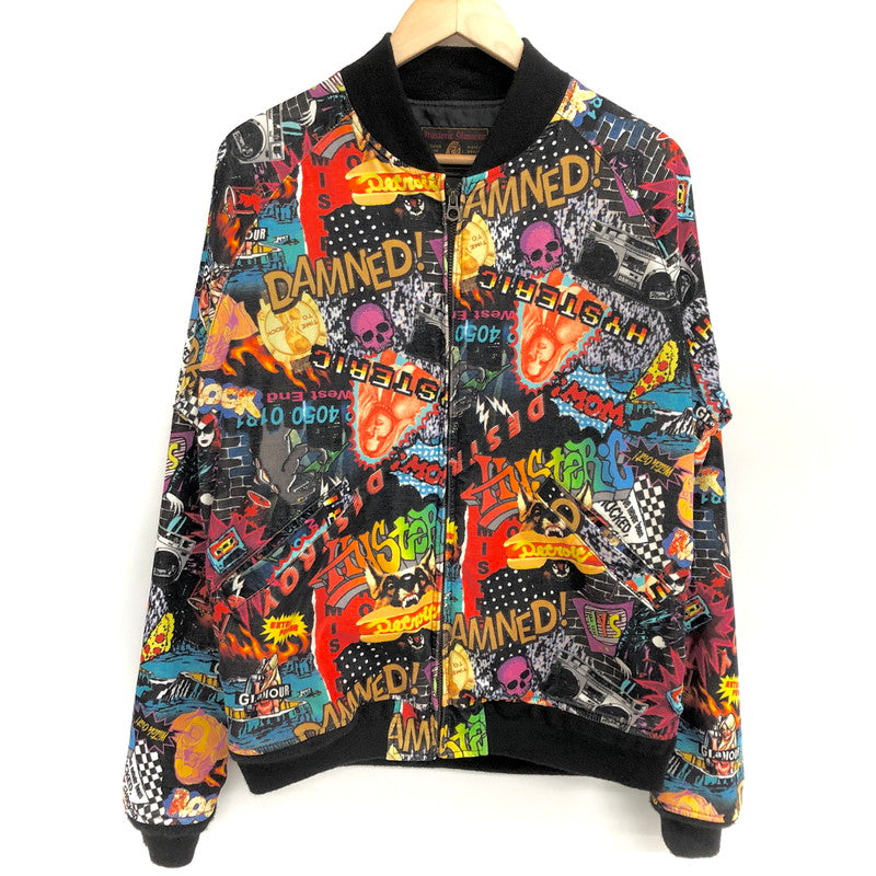 【中古品】【メンズ】 HYSTERIC GLAMOUR ヒステリックグラマー 02183AB14 総柄 ブルゾン ジャケット アウター 140-260123-rs-01-fur サイズ：M カラー：マルチカラー 万代Net店