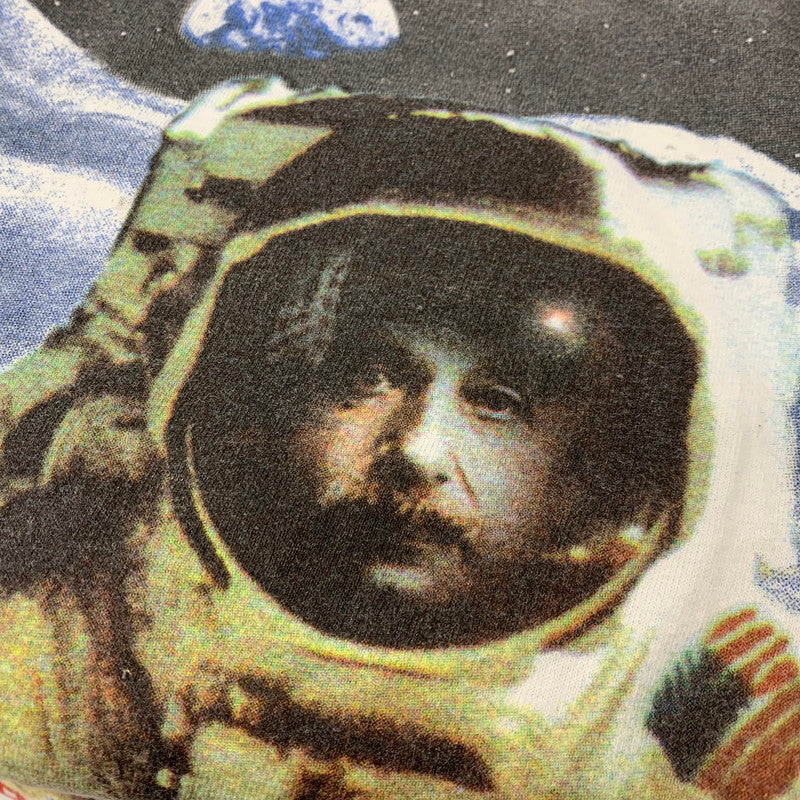 【中古品】【メンズ】 ANDAZIA アンダージア 両シングル EINSTEIN PRINT SS TEE アインシュタイン プリント ショートスリーブ Tシャツ 半袖 トップス 146-260329-kh-06-izu サイズ：L カラー：ホワイト 万代Net店