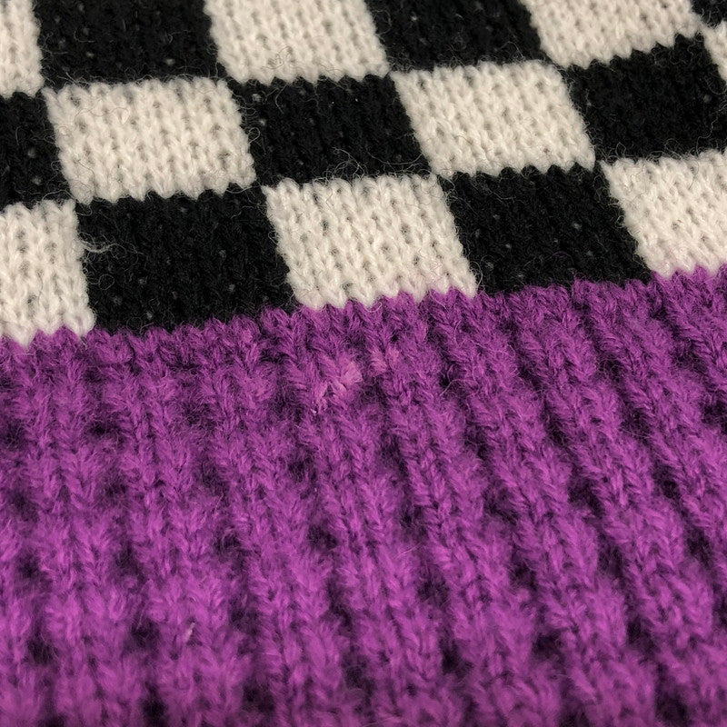 【中古品】【レディース】 CANDY STRIPPER キャンディストリッパー × LISA BLOCKING CRASH ニット セーター 長袖 トップス 170-251107-rs-07-fur サイズ：2(Mサイズ) カラー：パープル 万代Net店