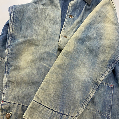 【中古品】【メンズ】 BIG MAC ビッグマック CORDUROY COLLAR BLANKET LINER DENIM COVERALL コーデュロイ カラー ブランケット ライナー デニム カバーオール アウター 146-260311-kh-04-izu カラー：インディゴ 万代Net店